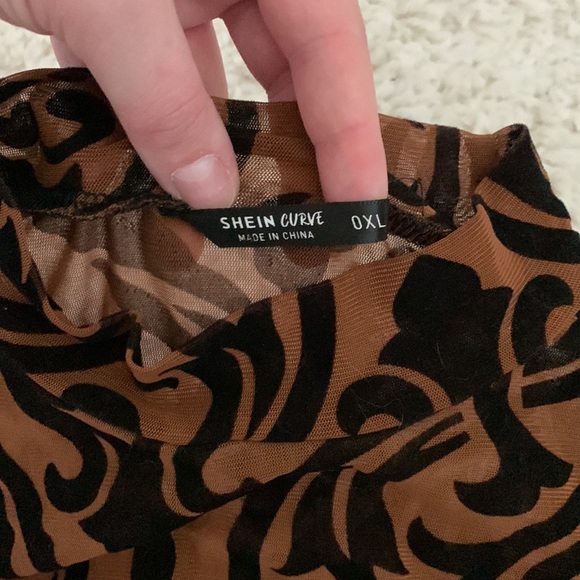 Black and brown Shein body suit - Picture 3 of 3